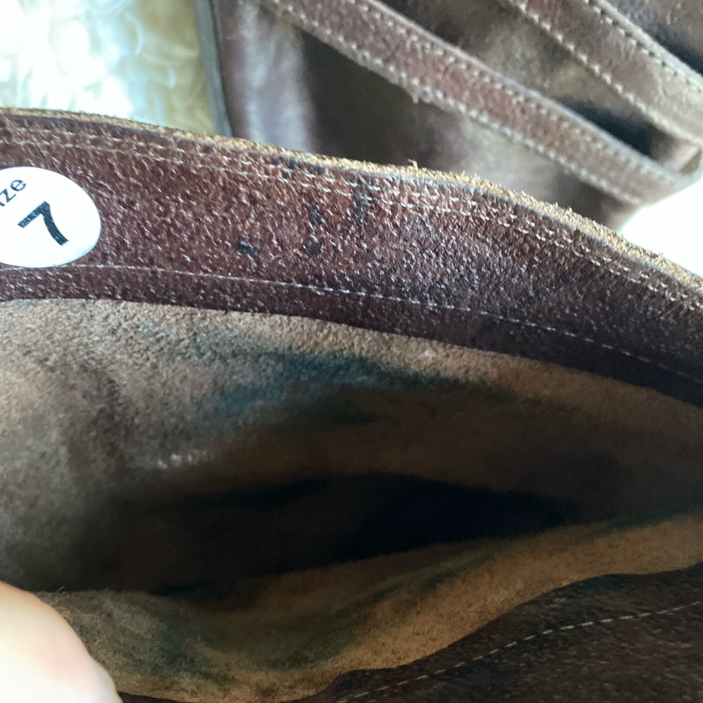Frye brown leather boots, Size 7 - Picture 4 of 5